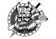 viking board sword and axe