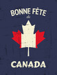 Vector: French "Happy Canada Day" Poster French "Happy Canada Day" Poster