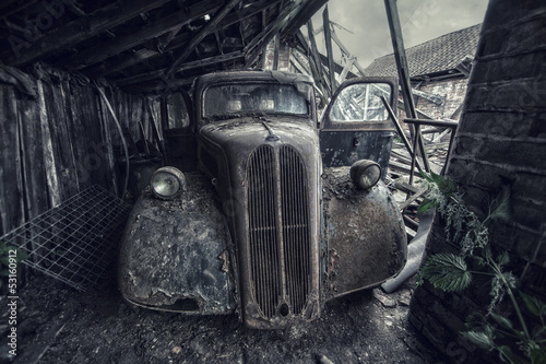 Photo: hidden old classic car hidden old classic car