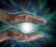 Male healer with healing vortex energy