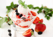 ice cream with with berries