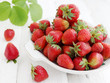 full plate of strawberries