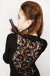 Photo: woman in a black dress with gun woman in a black dress with gun