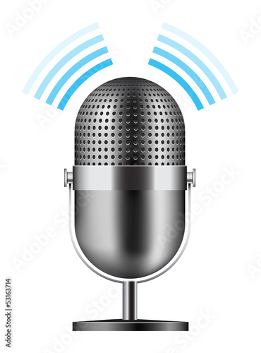 Vector: Broadcast Microphone Broadcast Microphone