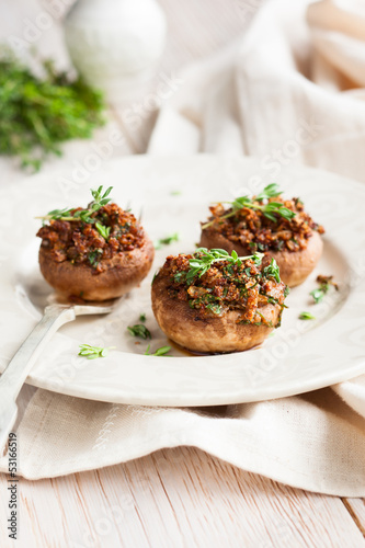 Photo: Stuffed mushrooms Stuffed mushrooms