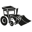 Vector Cartoon Bulldozer