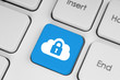Cloud computing security concept 