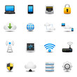 Network and cloud computing icons