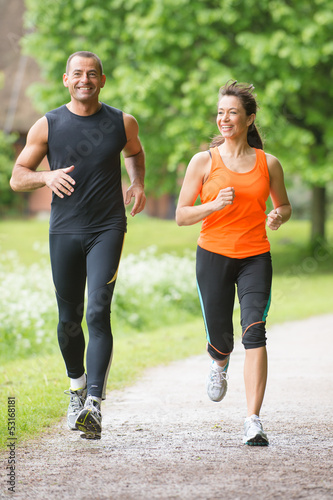 Photo: Sport couple running Sport couple running