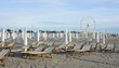Italian beach with ferris wheel