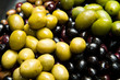 Photo: green and black olives green and black olives