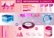 INFOGRAPHIC presentation template graph pie chart element