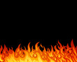 Vector Illustration of a Fire Background