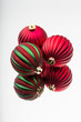 Christmas Baubles reflected in mirror