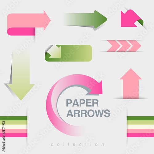 Vector: Arrows set. Use for infographics, business report, website etc. Arrows set. Use for infographics, business report, website etc.