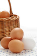 Photo: Eier im Korb Eier im Korb