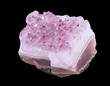 raw amethyst stone isolated