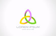 Vector: Logo yoga spa harmony vector. Triple sign symbol. Logo yoga spa harmony vector. Triple sign symbol.