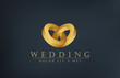 Vektor: Wedding rings logo design template. Creative invitation card Wedding rings logo design template. Creative invitation card