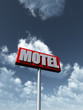 canvas print picture - motel