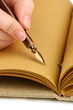 Photo: Beautiful old notebook close up Beautiful old notebook close up