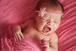 Photo: Newborn Baby Girl Yawning Newborn Baby Girl Yawning