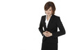 business woman suffering from abdominal pain