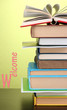 Stack of interesting books and magazines