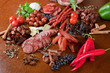 Photo: meat and sausages meat and sausages