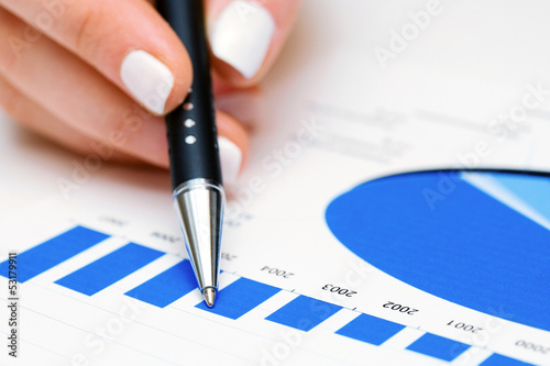 Photo: Financial graphs analysis Financial graphs analysis