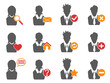 Vector: user icons set user icons set