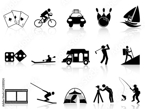 Vector: Leisure and Recreation icons set Leisure and Recreation icons set
