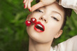 Girl & cherry