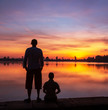 Couple at sunset