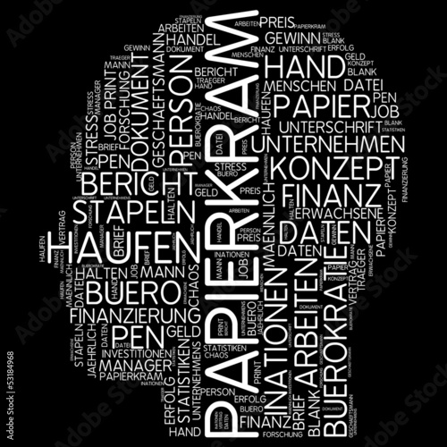 Illustration: Papierkram Papierkram