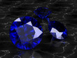 Illustration: blue sapphire (high resolution 3D image) blue sapphire (high resolution 3D image)