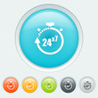 Service 24 hours for 7 days buttons