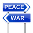 War or peace concept.