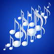 Music note background design.