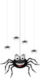 funny family of spider cartoon for you design