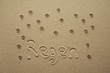 Regen in der Wüste
