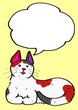 三毛猫のメッセージカード