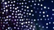 Blue sparkles - defocused curtain with light reflections