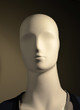 male mannequin head close up