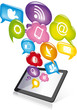 Tablet social media