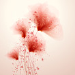 Vektor: vector background with flowers vector background with flowers