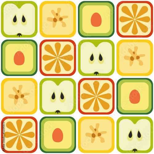 Vector: seamless fruits pattern seamless fruits pattern