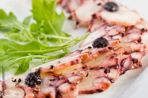 Photo: Octopus carpaccio Octopus carpaccio