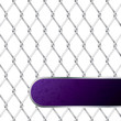 Grunge plate on fence