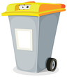 Eyes Inside Trash Bin